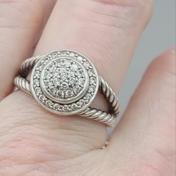 David Yurman Petite Cerise Diamond Ring - Picture 9 of 15